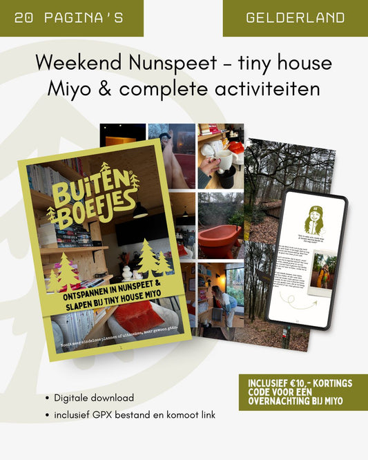 Weekend Nunspeet – Tiny house MIYO & activiteiten