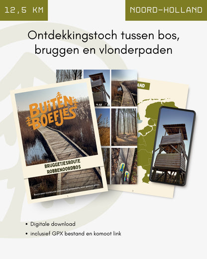 03. Bruggetjes route Robbenoordbos – bos, vlonders en uitkijktoren